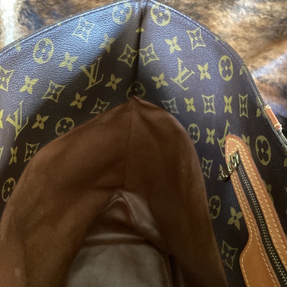 Vintage Louis Vuitton Revamped Shopping SacTote Handbag Turquoise Braided Straps - Picture 10 of 16